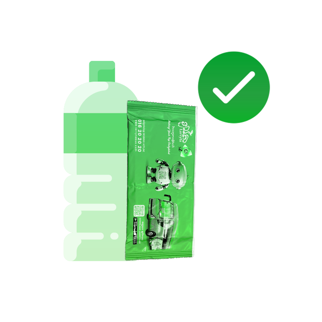 Water, crisps, and cold towels